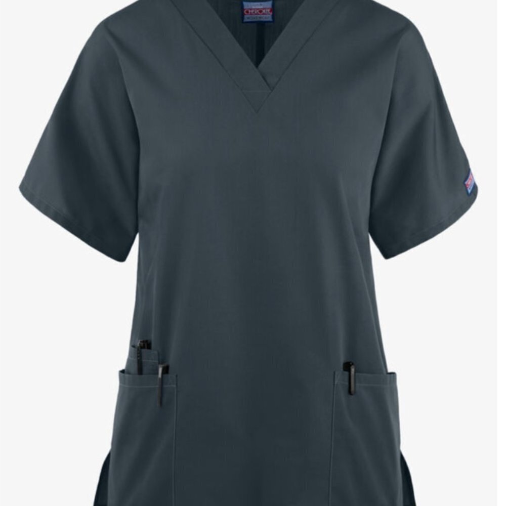 Cherokee Workwear Core STRETCH Women's 3-Pocket‎ V-Neck Scrub Top